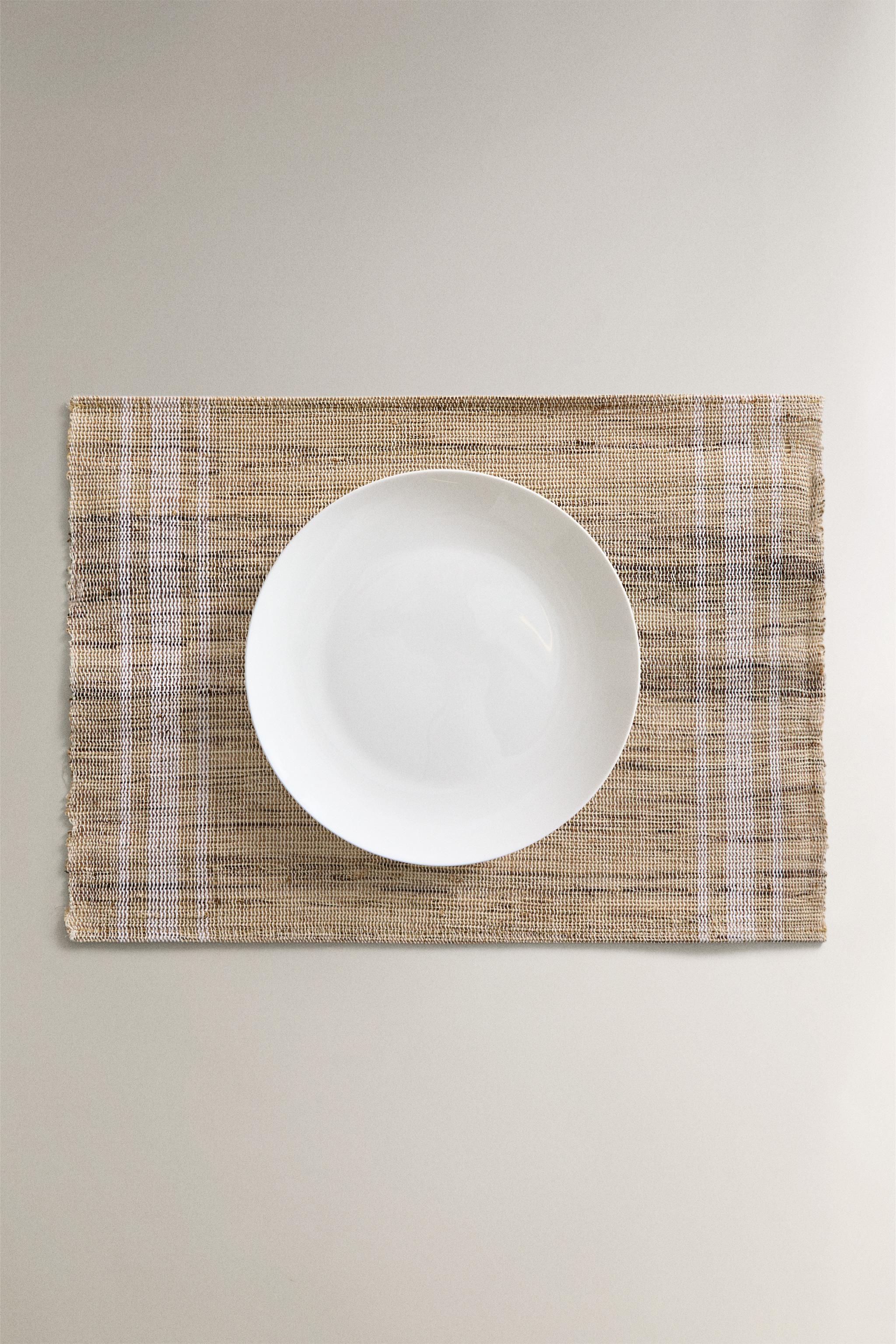 SET DE TABLE RAMIE RAYURES